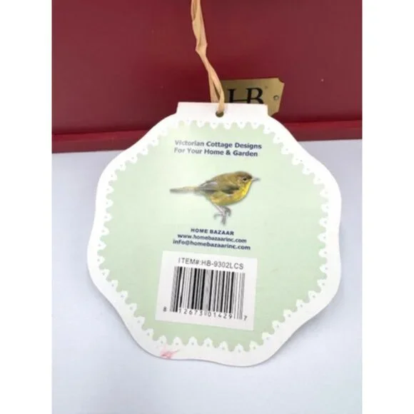 NWT Decorative Red & White Birdhouse w/Shingle Roof & Festive Holiday Accents - Picture 7 of 11